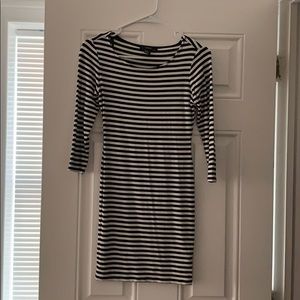 Black/White Striped Forever 21 Dress - Size S